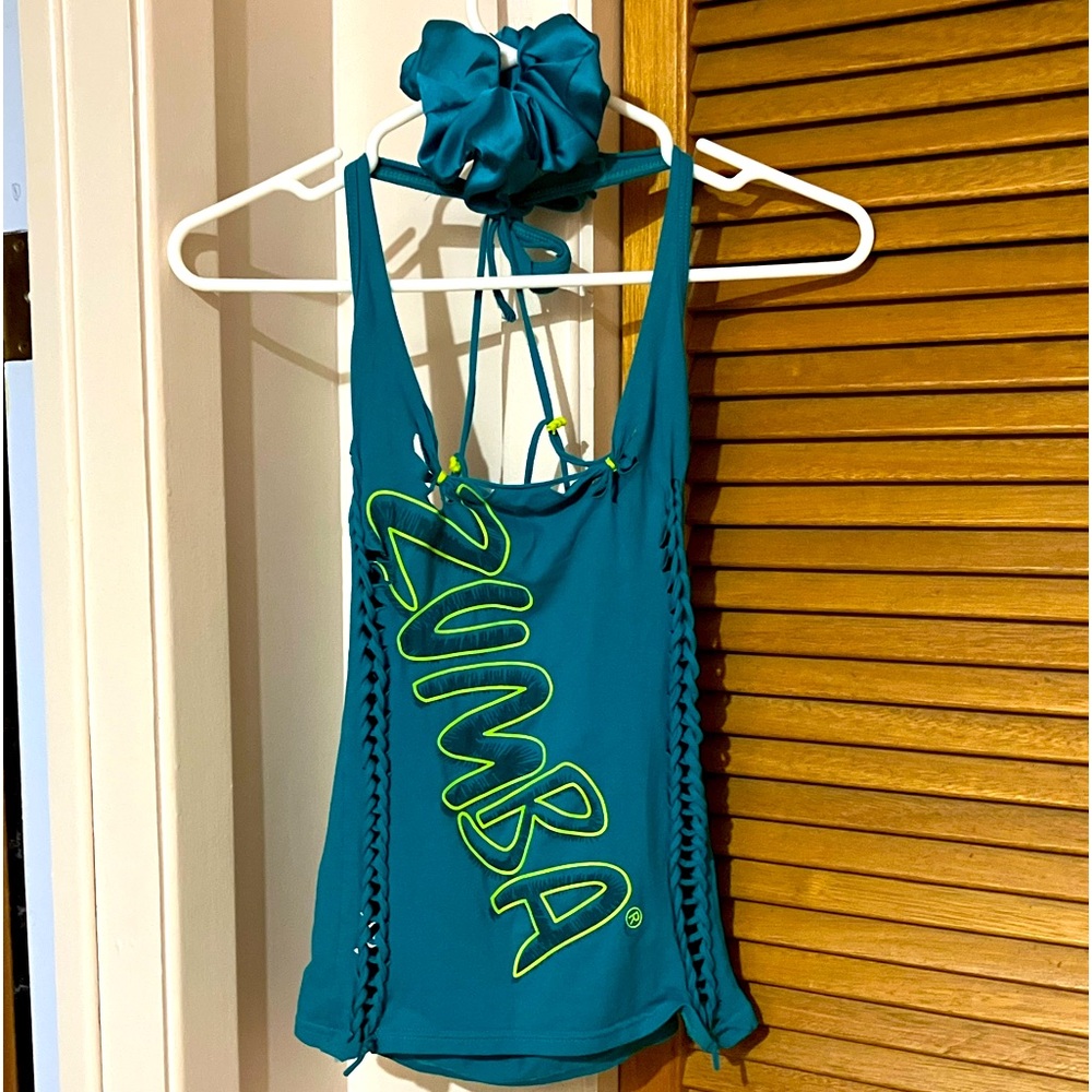 ⚡️2/25$⚡️Customized Zumba Tank-Top with Matching Scrunchie